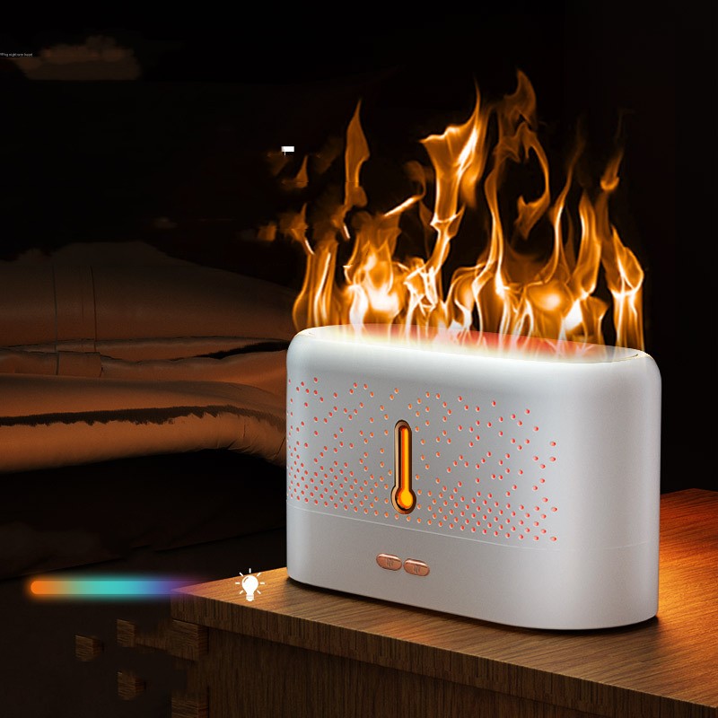 Ultrasonic Flame Aromatherapy Humidifier