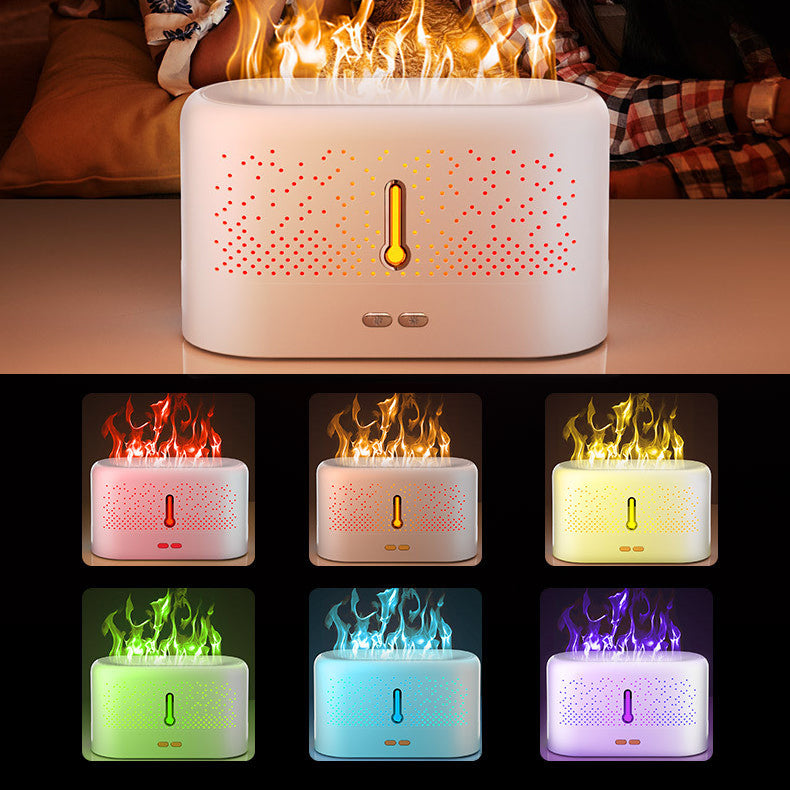 Ultrasonic Flame Aromatherapy Humidifier